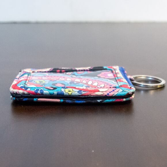 VERA BRADLEY Quilted Haymaker Paisley Campus Double ID Pocket Size Bifold Wallet - Picture 7 of 7